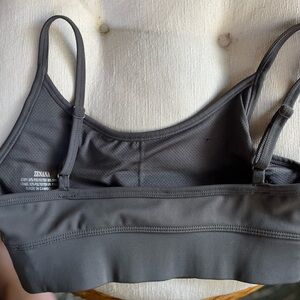 Zenana Sports Bra Gray Small